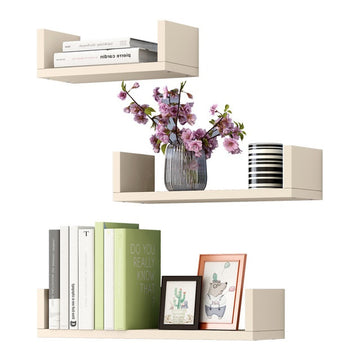 U-Shaped Floating Shelves