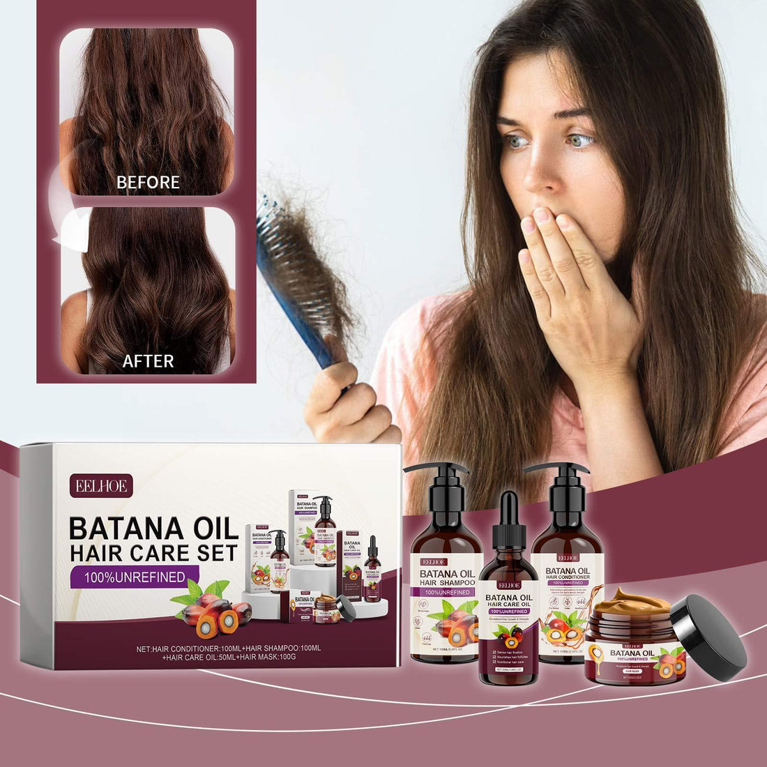 Batana Oil Hair Care Gift Set