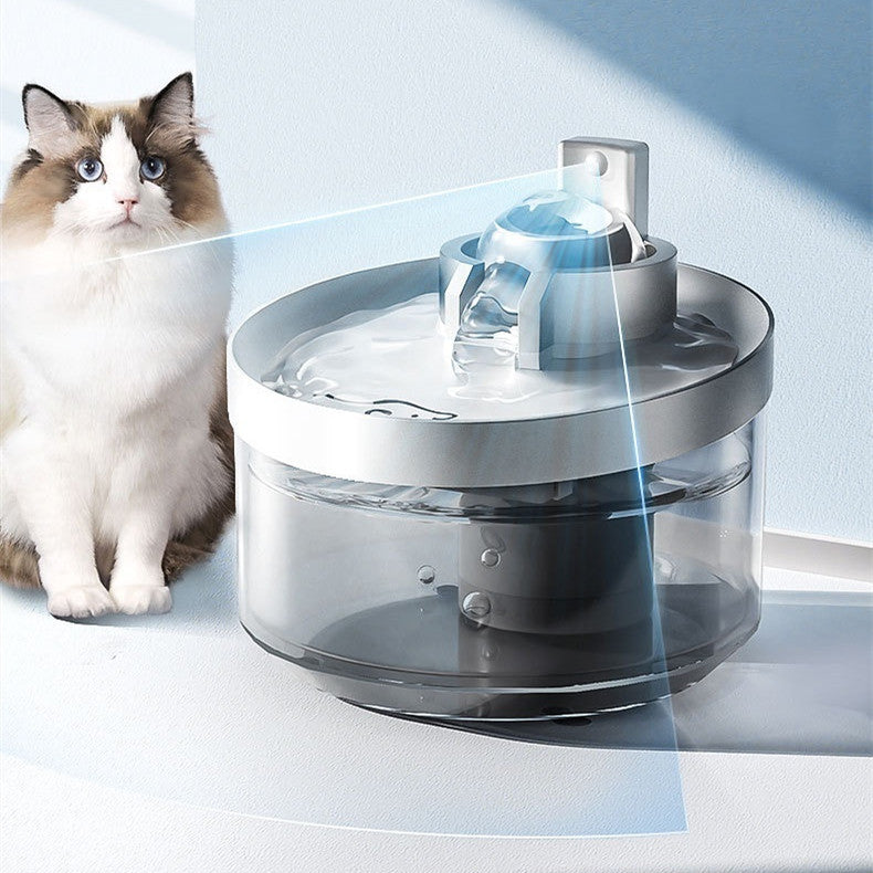 Cat Drinking Water Fountain