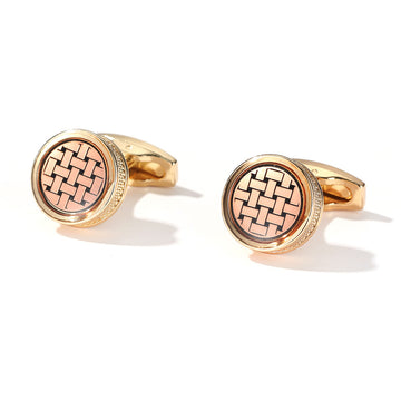 Men's Round Shirt Cufflink